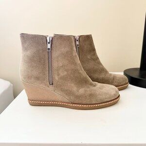 J.Crew Suede Wedge Booties (Size 9)
